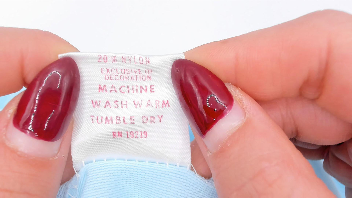80s Sears Embroidered Floral Nightgown Baby Blue Button Front Mini Small
