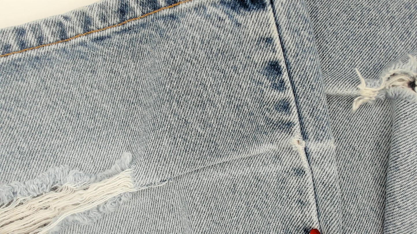 Levi's 505 Light Wash Jeans 2000s Straight Leg Denim Cotton W36 L30