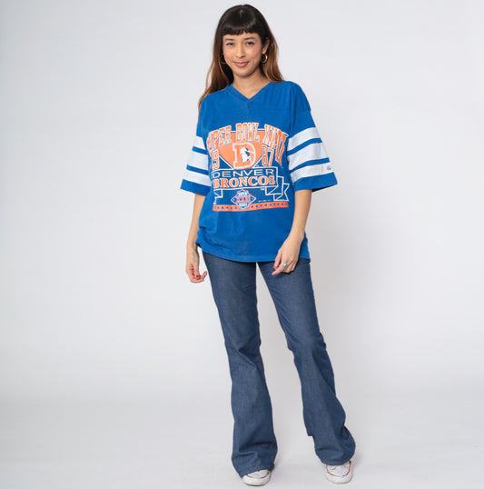 1987 Denver Broncos Super Bowl T-Shirt S