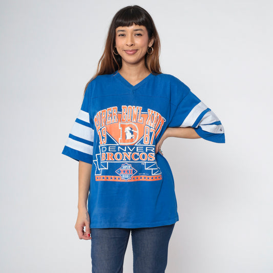 1987 Denver Broncos Super Bowl T-Shirt S