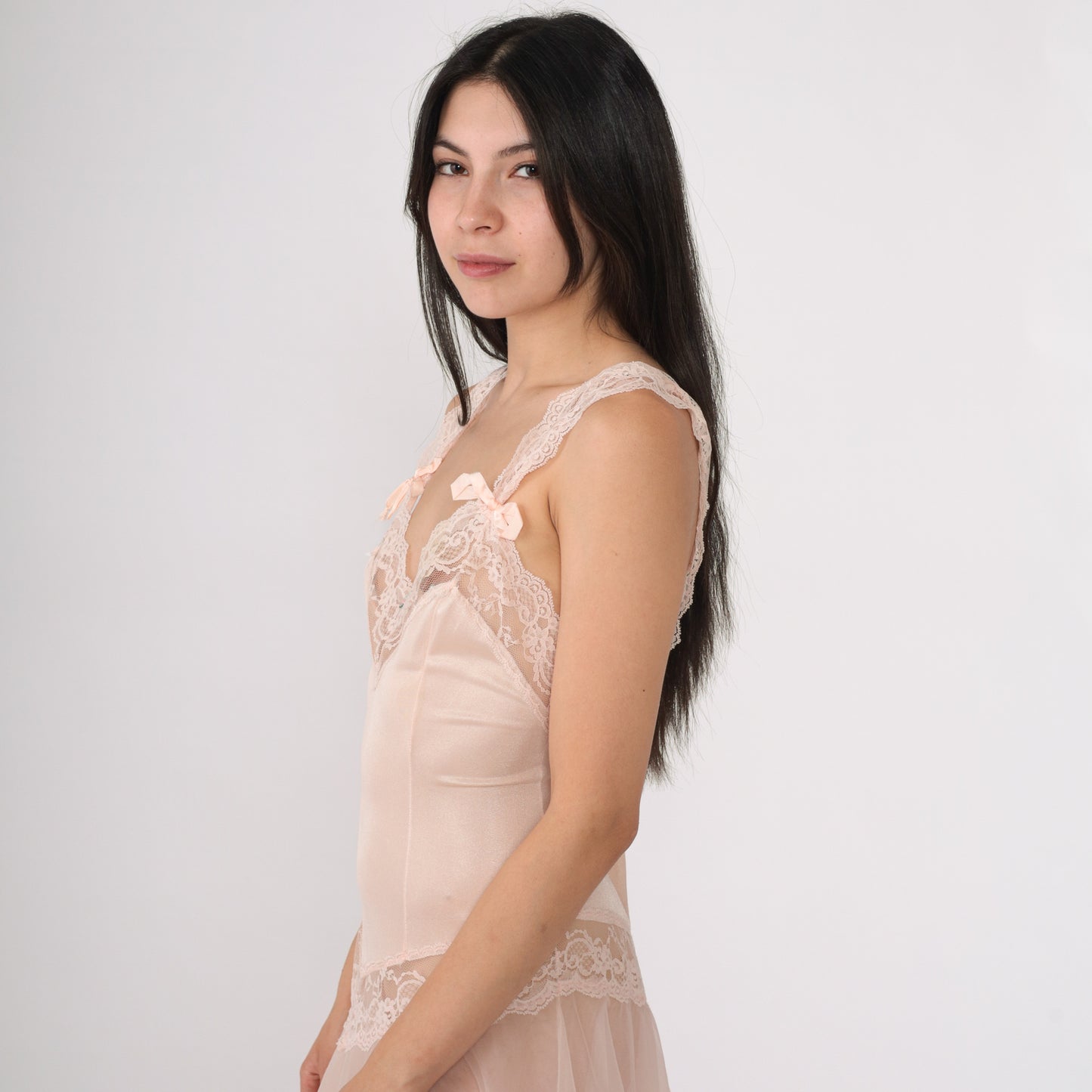 70's Blush Pink Ballet Nightgown