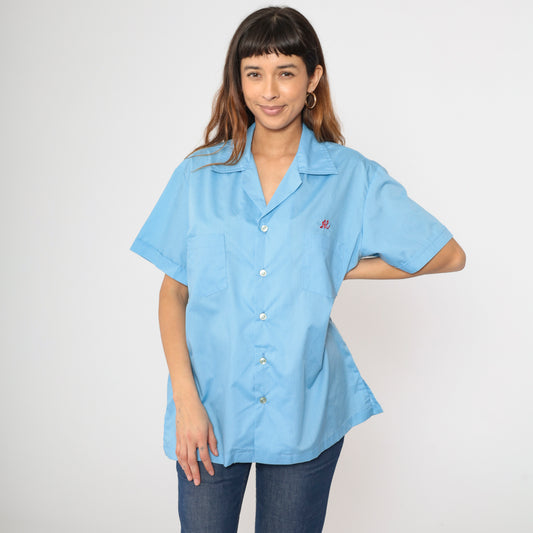 Vintage Shrine Club Bowling Shirt Men's L