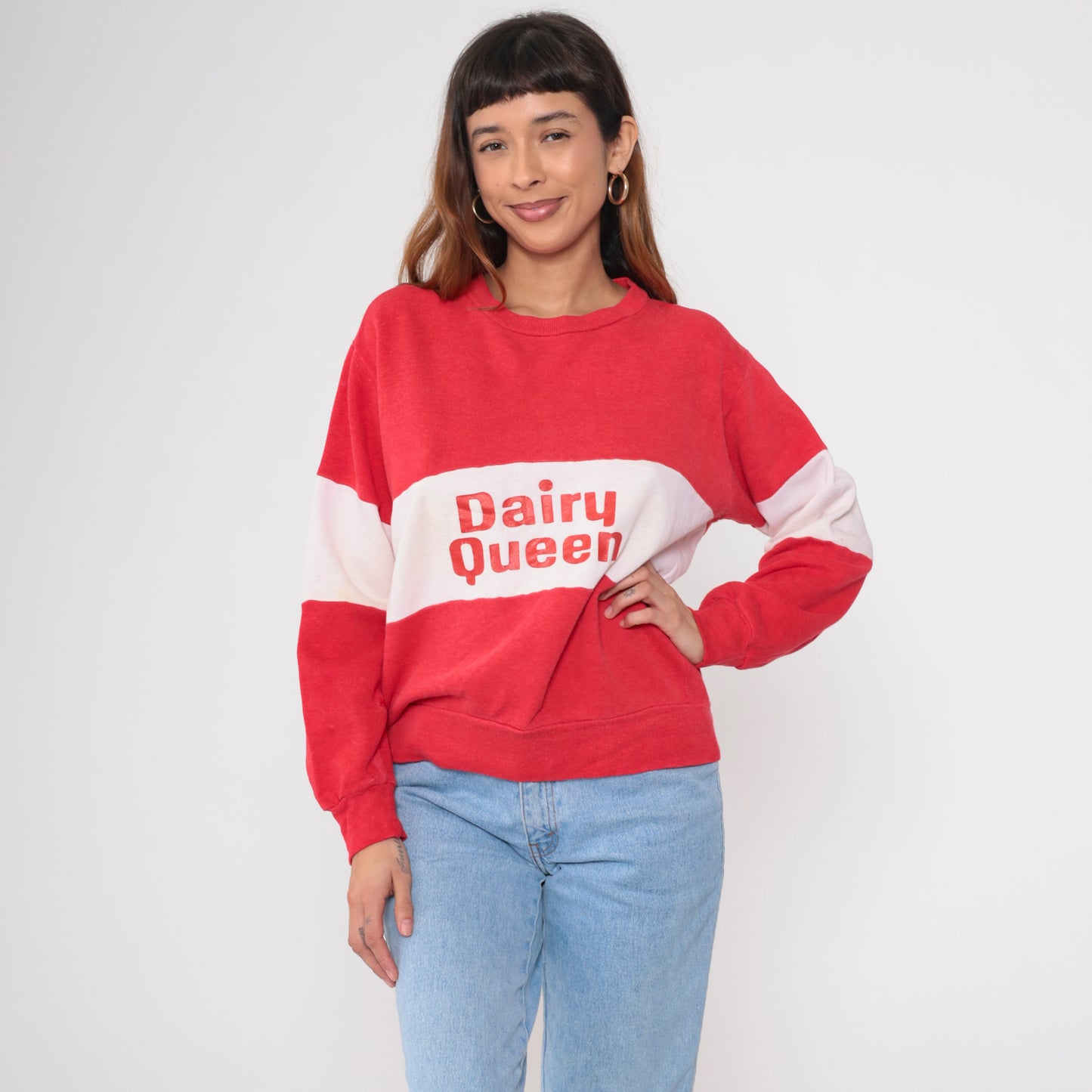 Vintage 90s Dairy Queen Sweatshirt L