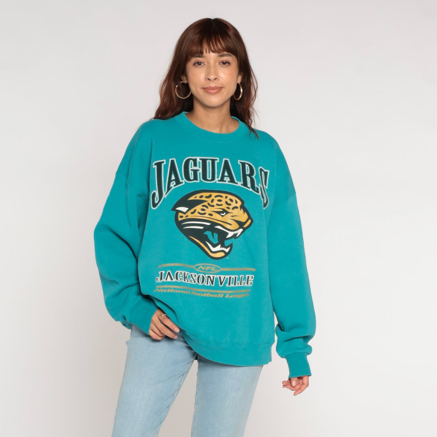 1990s Jacksonville Jaguars NFL Sweatshirt Lee Sport XXL