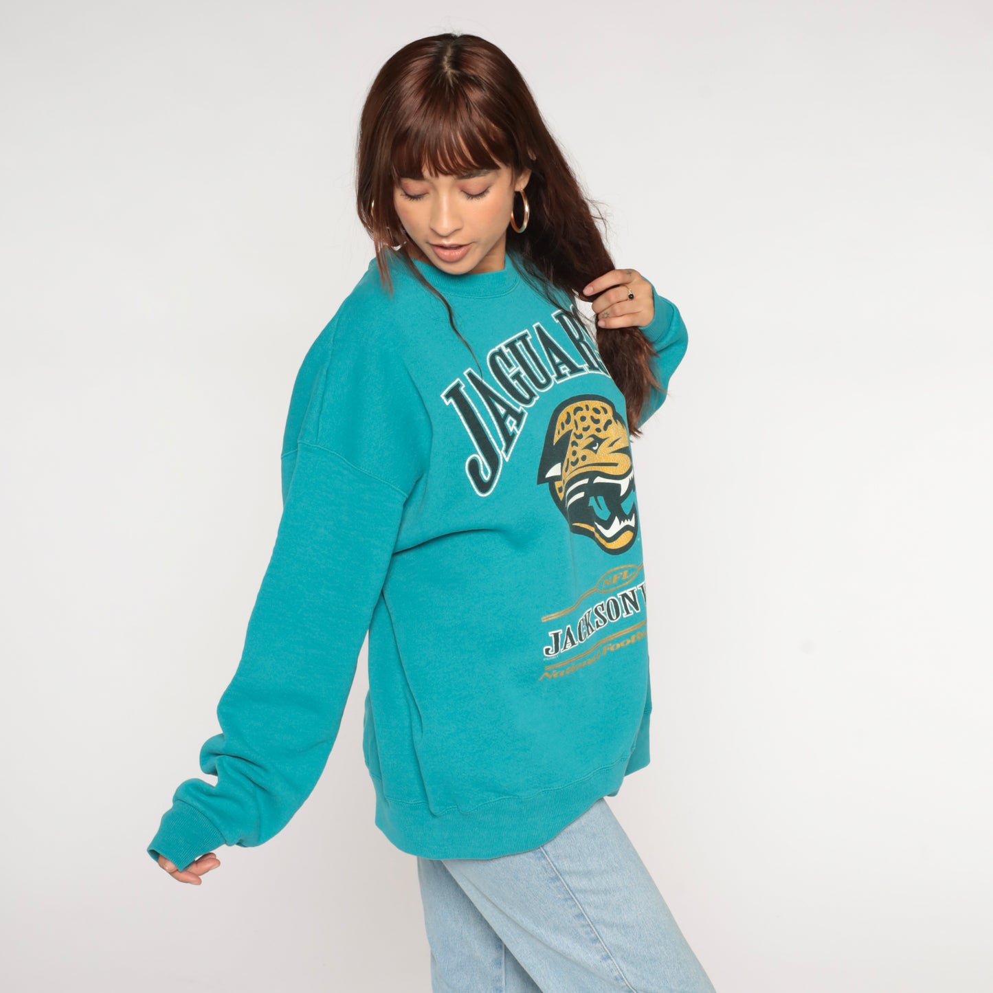 1990s Jacksonville Jaguars NFL Sweatshirt Lee Sport XXL