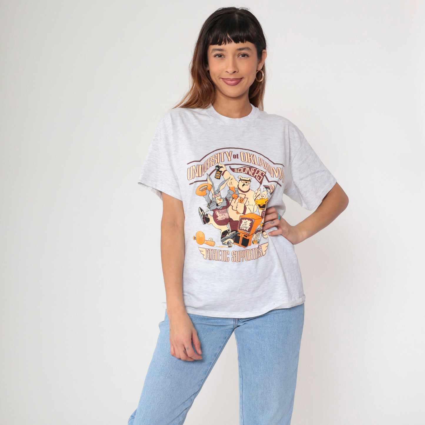 Vintage 90s Oklahoma Sooners Sports T-Shirt L