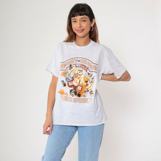 Vintage 90s Oklahoma Sooners Sports T-Shirt L