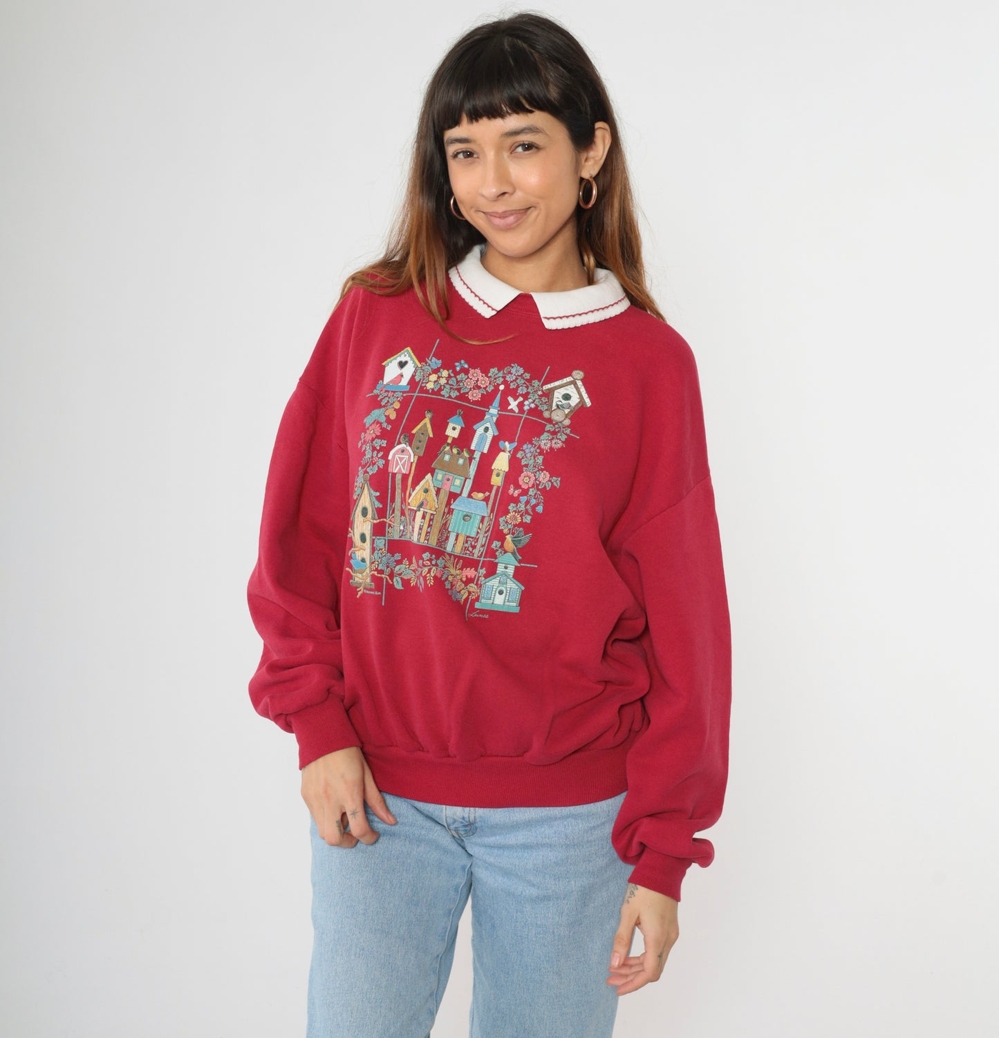 90s Morning Sun Birdhouse Sweatshirt XL