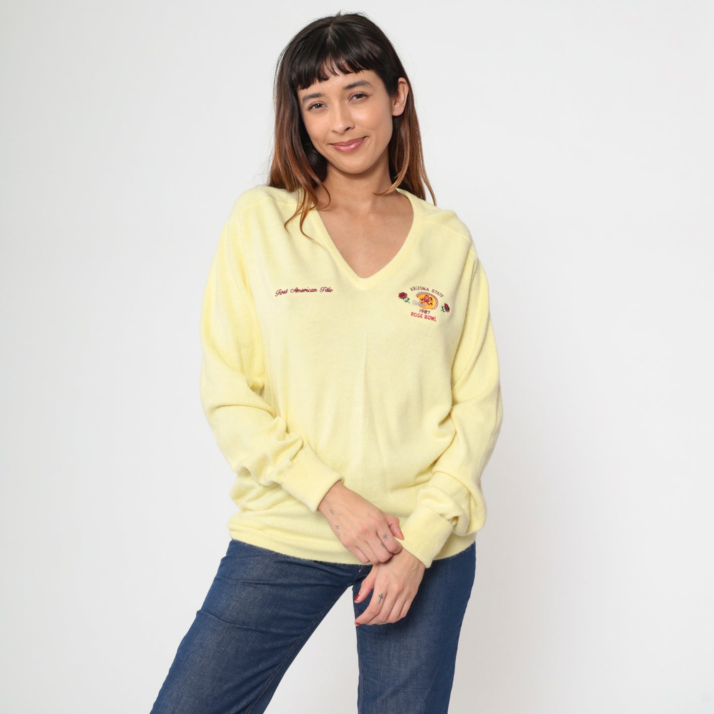 Vintage 1987 Arizona State Rose Bowl Sweater M