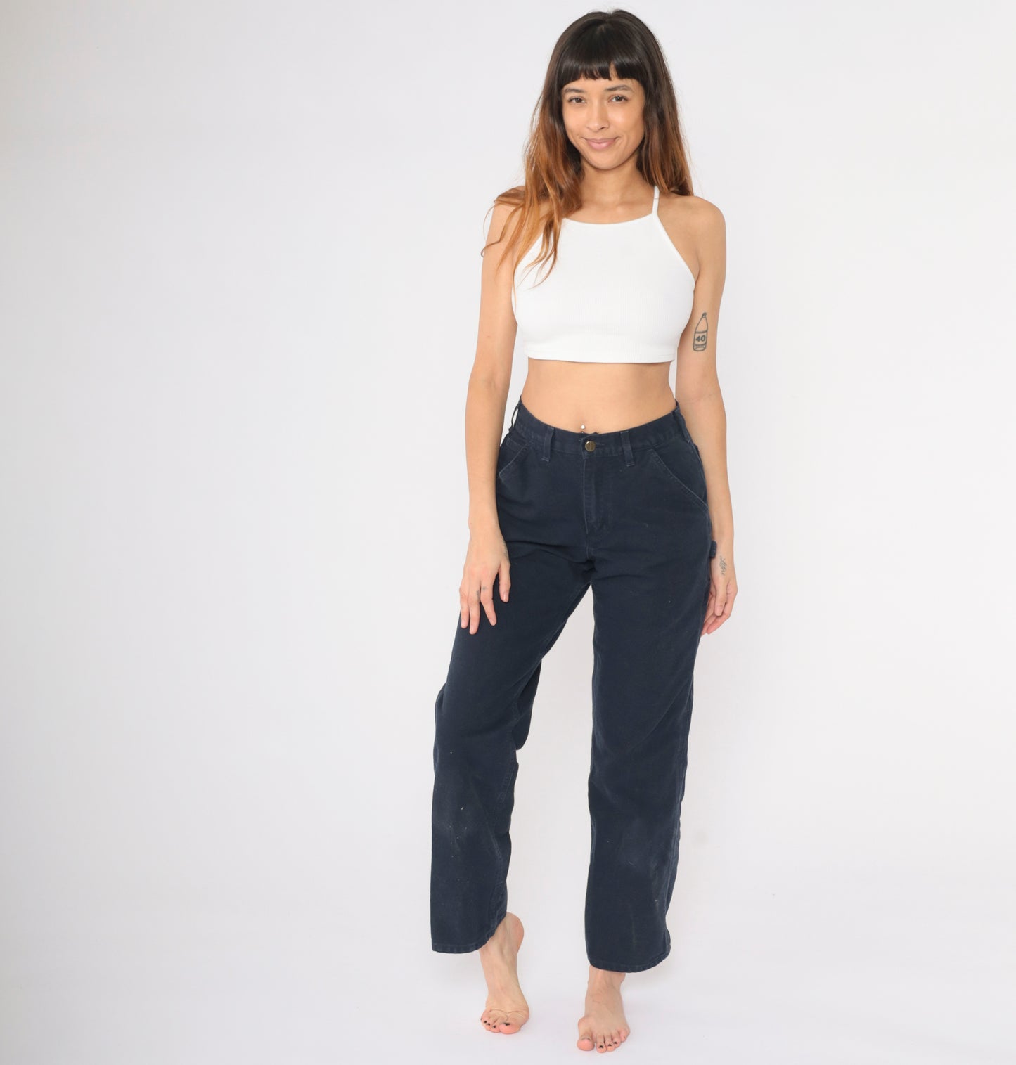 Y2K Black Carhartt Utility Pants 29 x 30