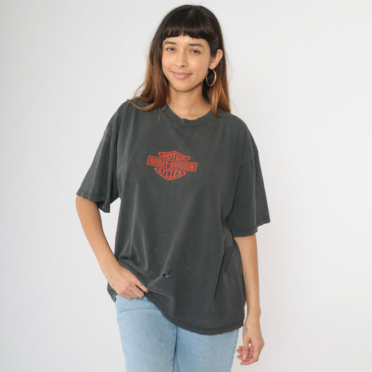 90s Distressed Harley Davidson T-Shirt XL