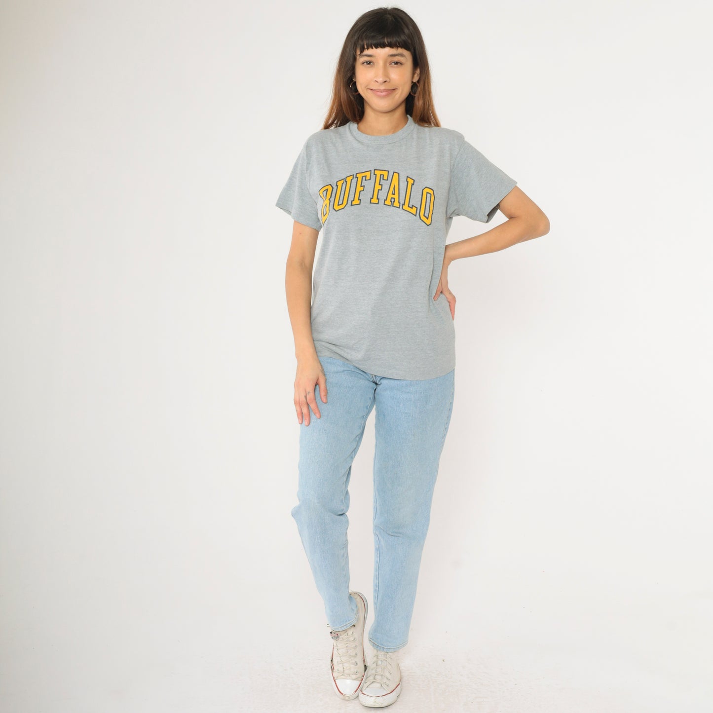 Vintage 90s Buffalo Spellout T-Shirt M L