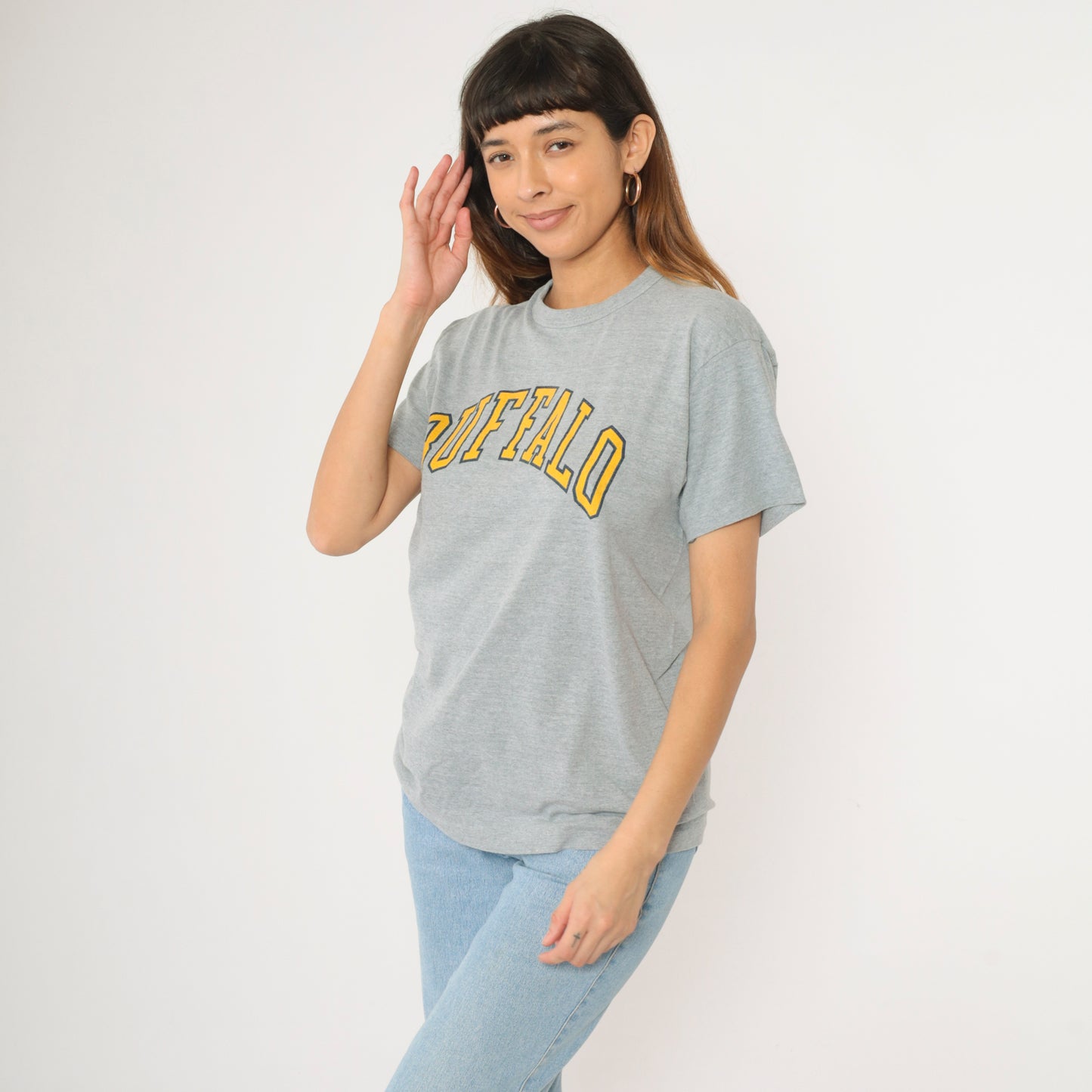 Vintage 90s Buffalo Spellout T-Shirt M L