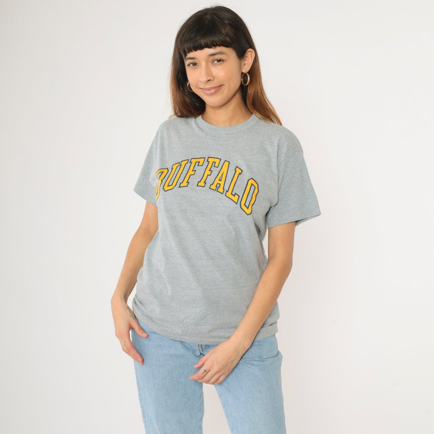 Vintage 90s Buffalo Spellout T-Shirt M L