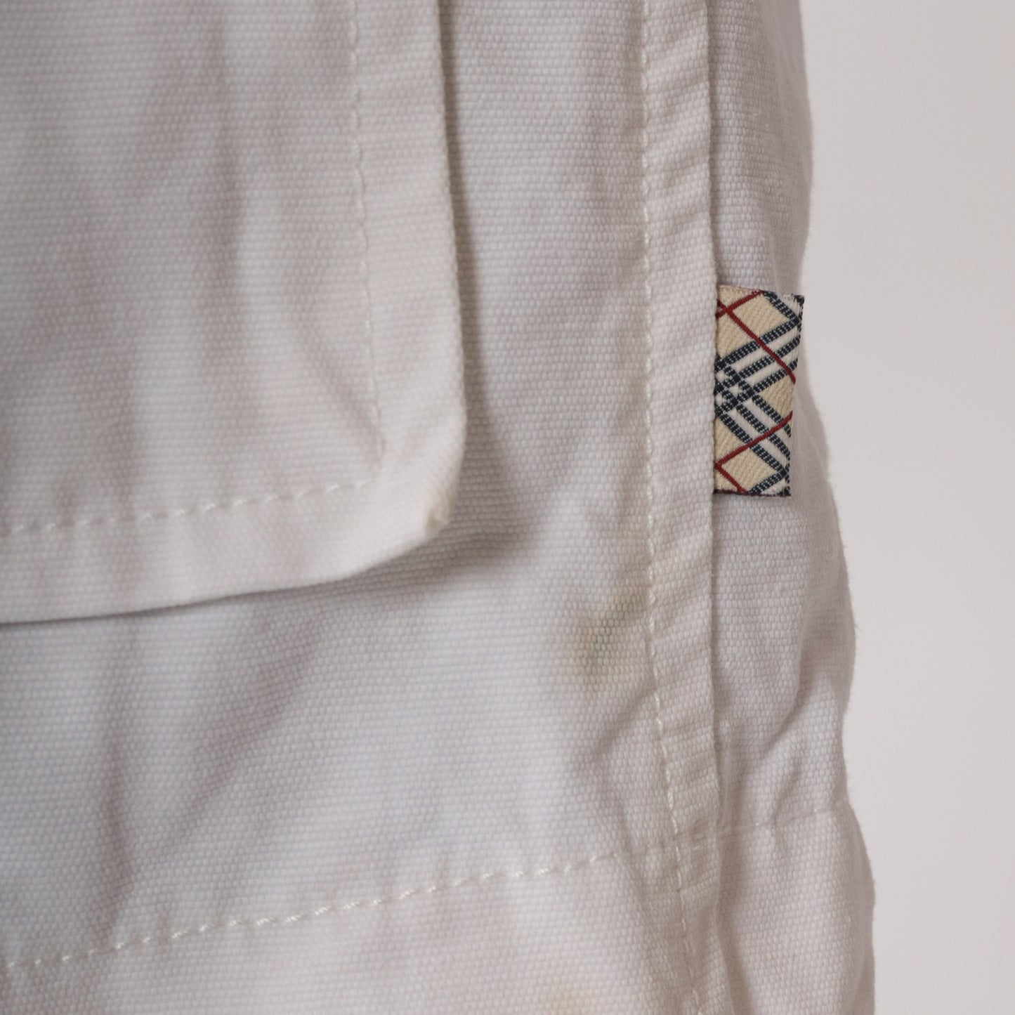 Burberry White Duffel Coat