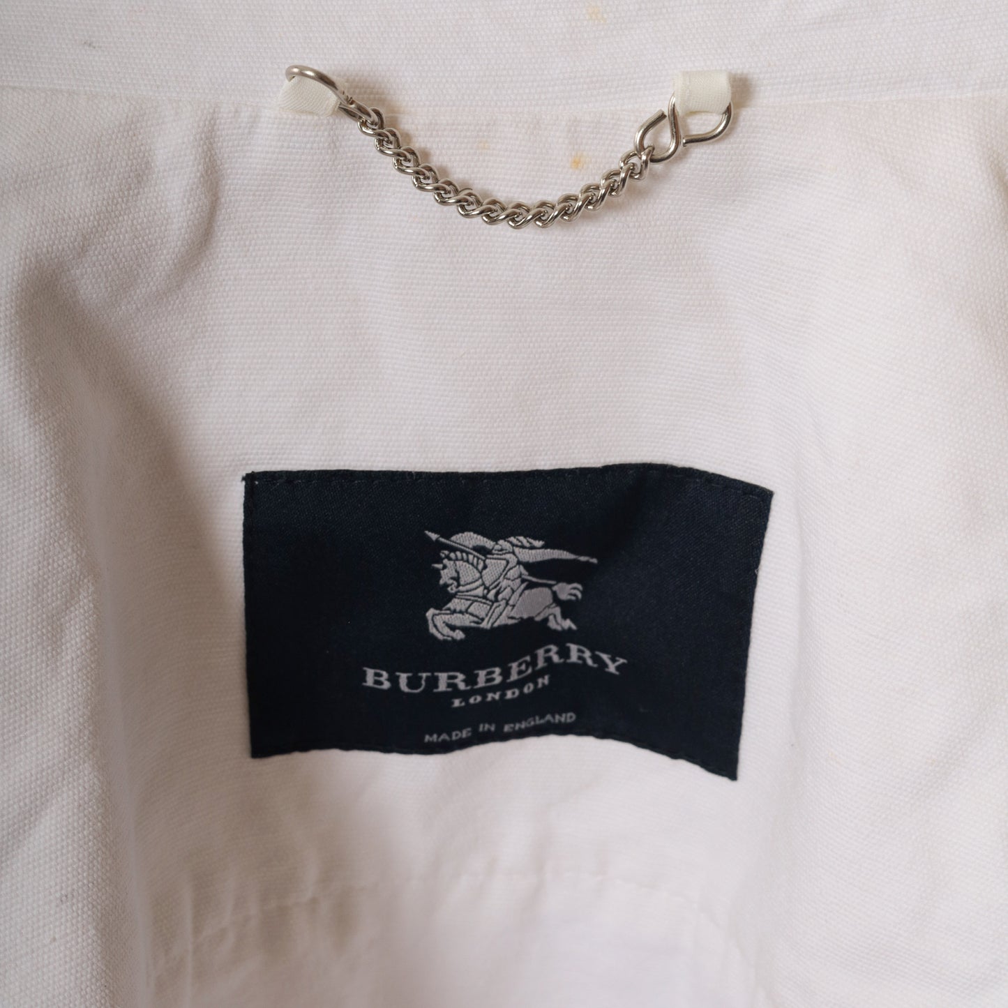 Burberry White Duffel Coat
