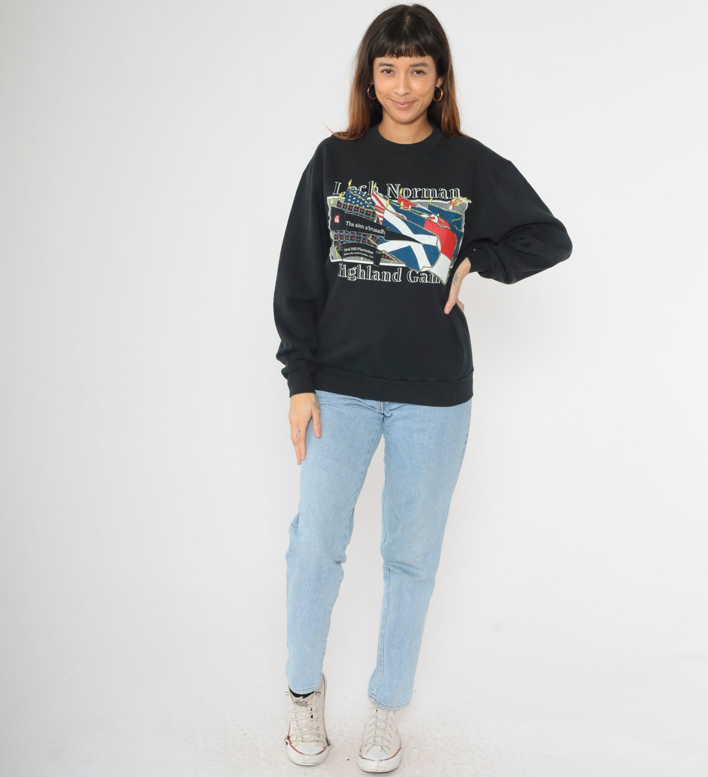 Vintage Loch Norman Highland Games Sweatshirt M
