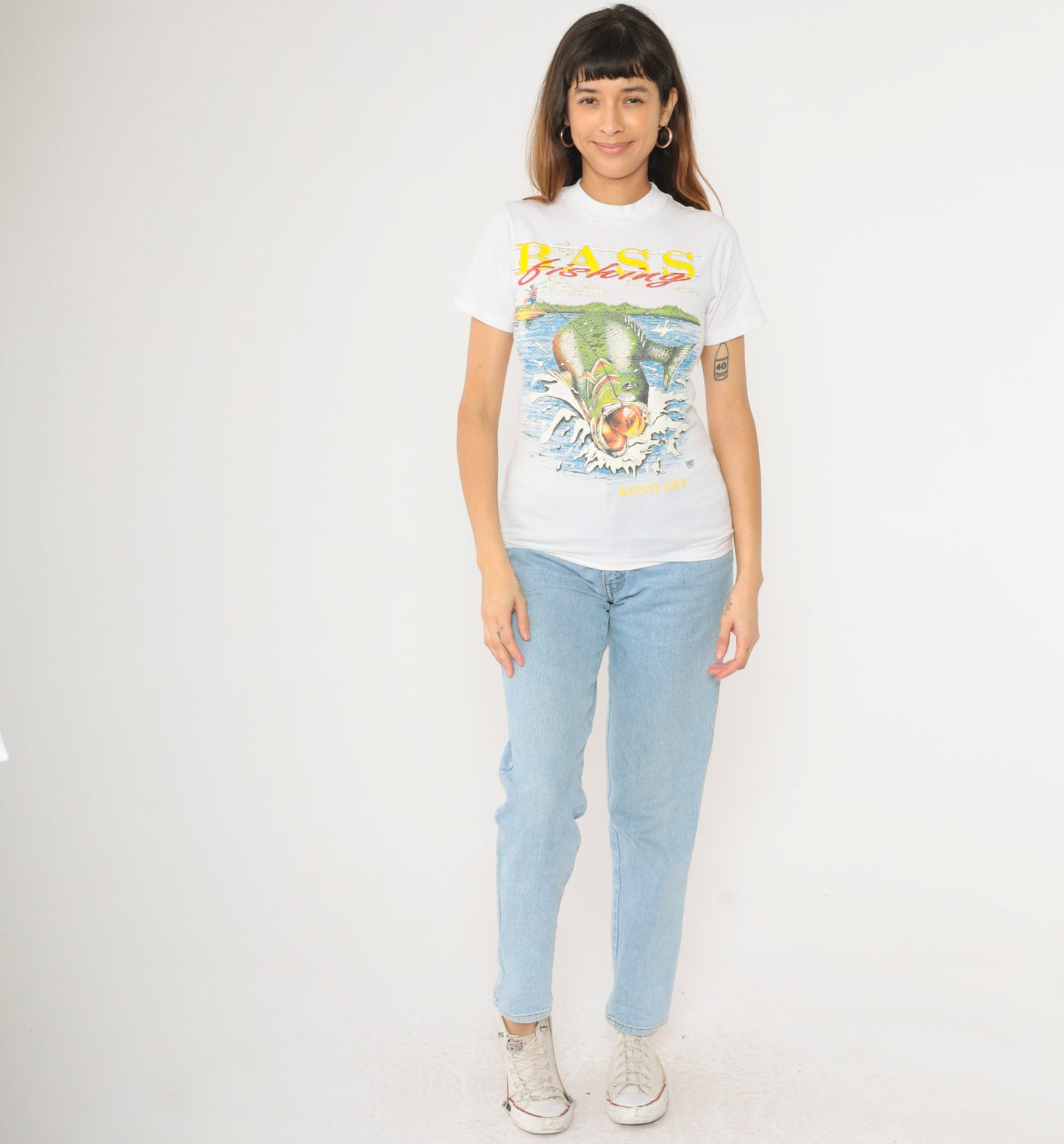80s/90s Bass Fishing Kentucky T-Shirt XS