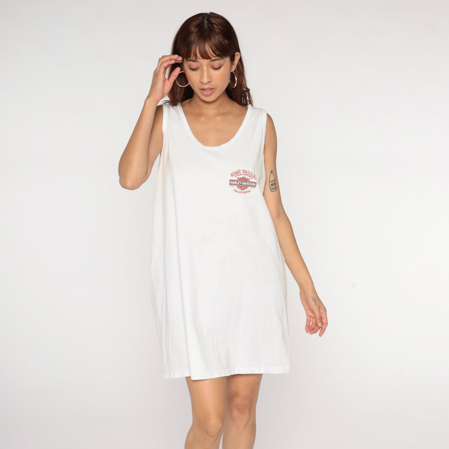 Vintage Simi Valley Harley Davidson Tank Top Dress XL