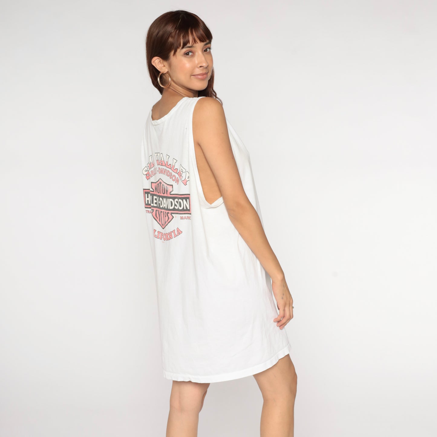 Vintage Simi Valley Harley Davidson Tank Top Dress XL