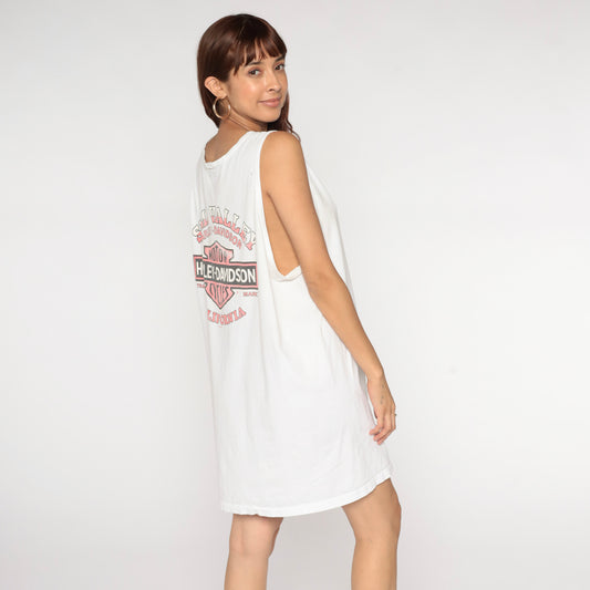 Vintage Simi Valley Harley Davidson Tank Top Dress XL