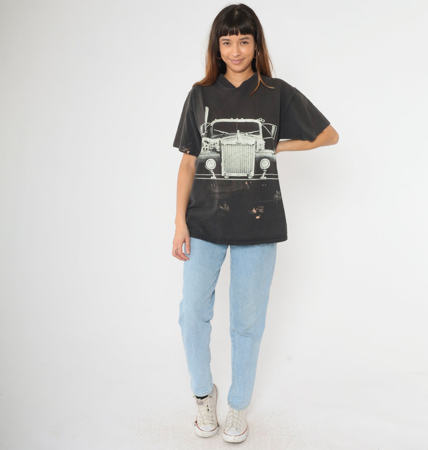Vintage Distressed Mack Truck T-Shirt XL