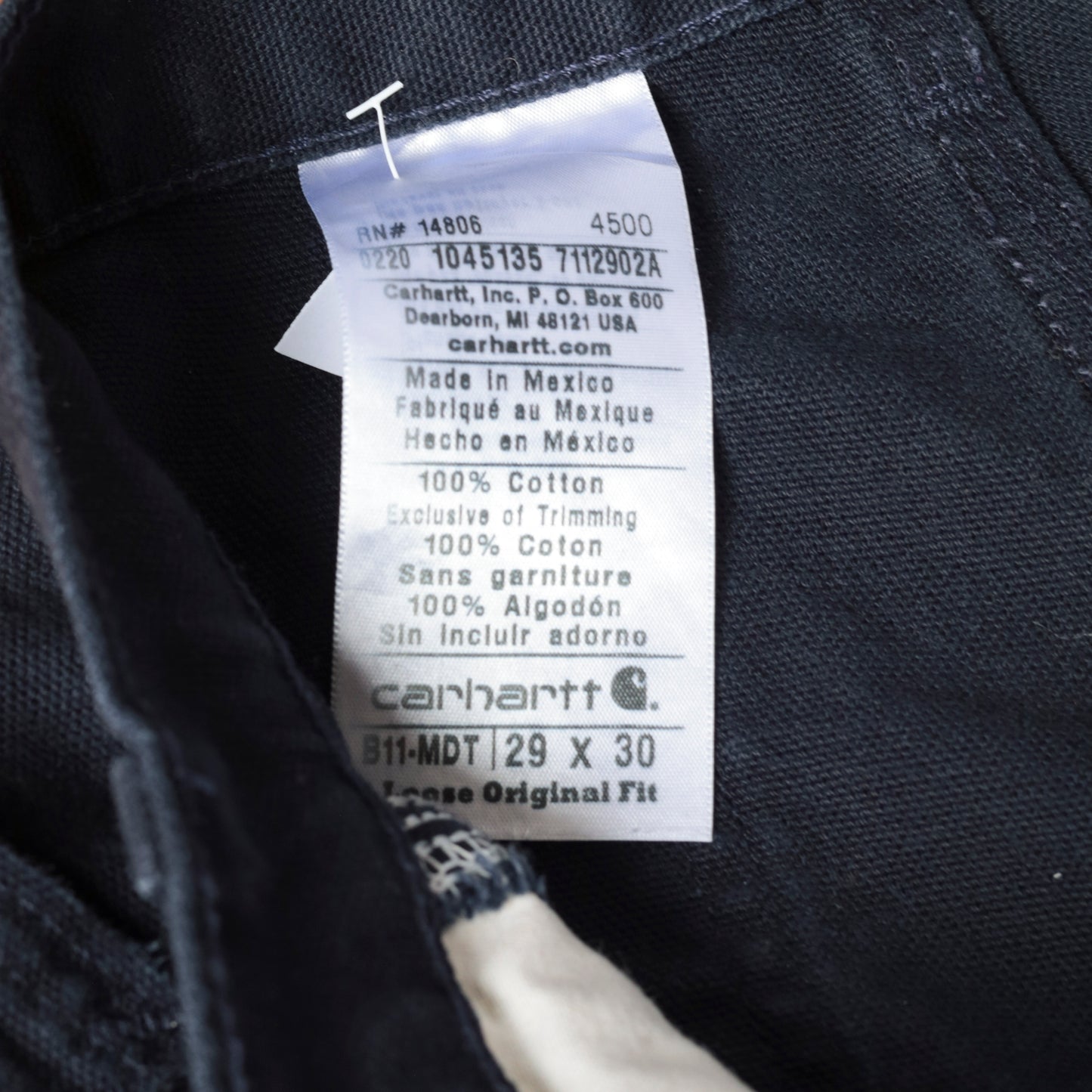 Y2K Black Carhartt Utility Pants 29 x 30