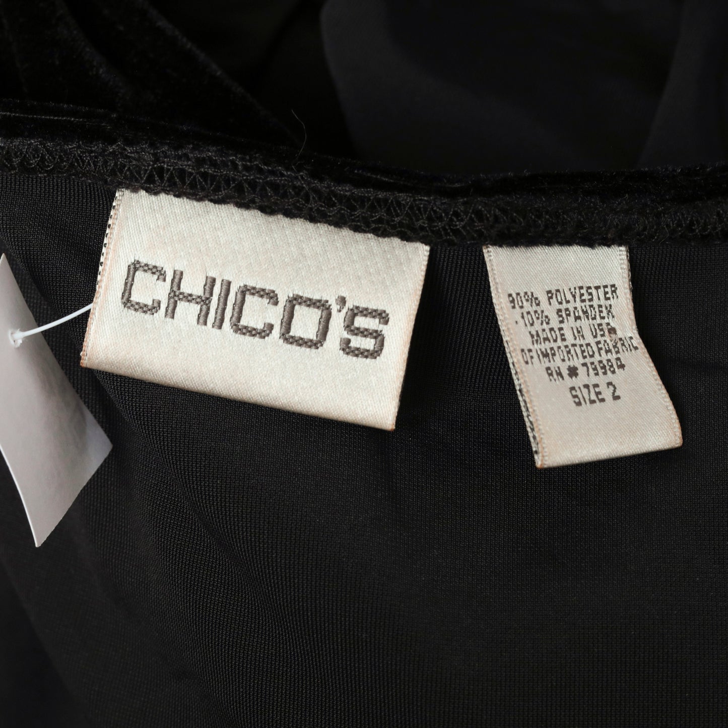 Y2K Black Velvet Cutout Top XS/2