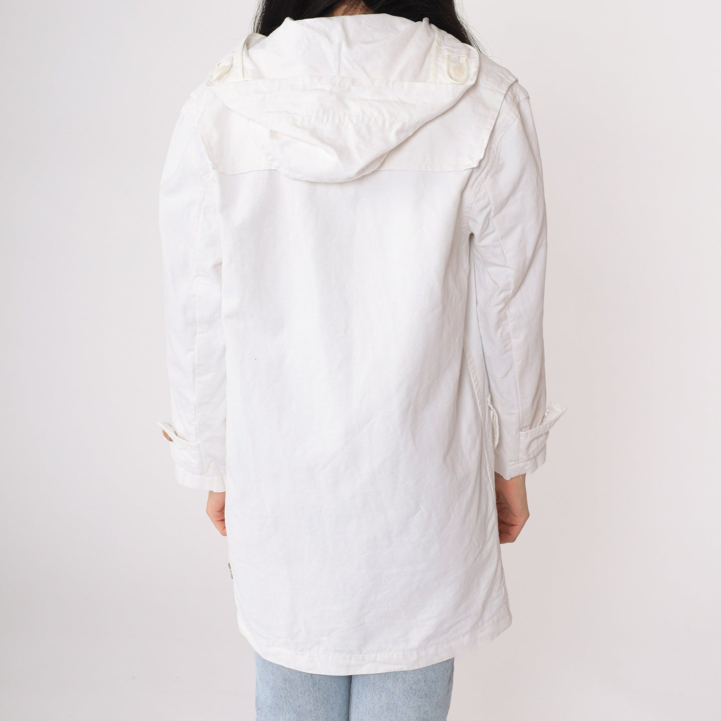 Burberry White Duffel Coat