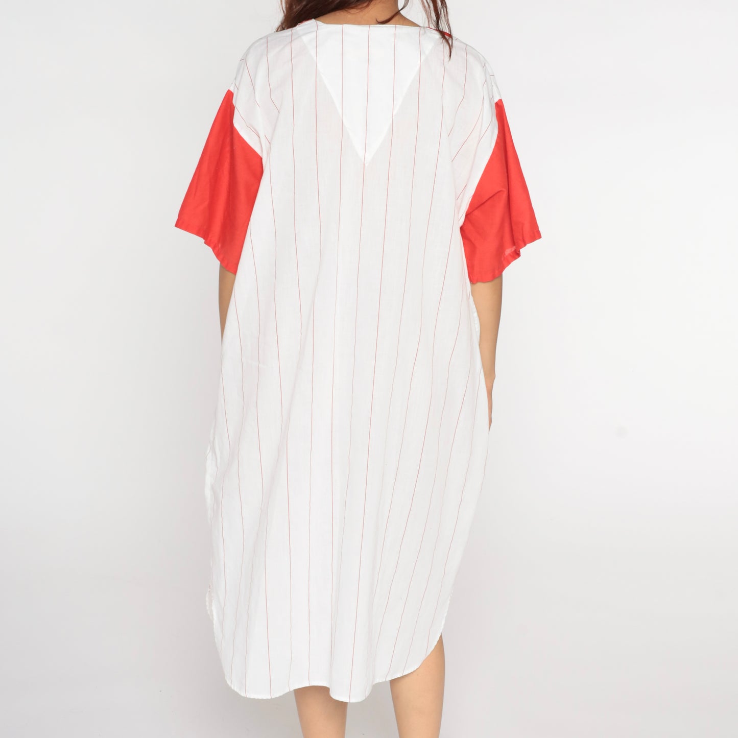 Vintage 80s Coca Cola Striped T-Shirt Dress XL