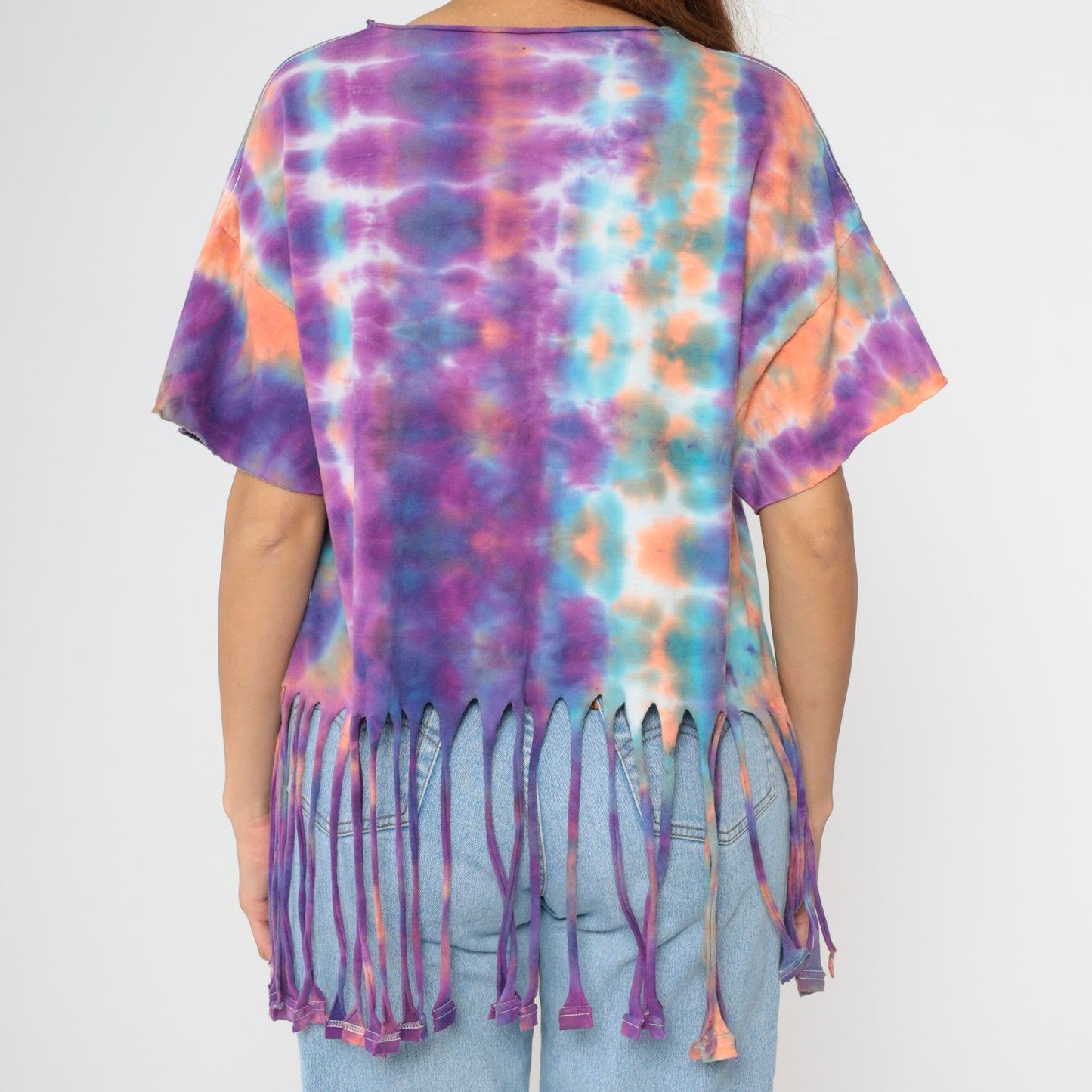 Vintage Billy Joel Tour '99 Tie-Dye Fringe T-Shirt Large