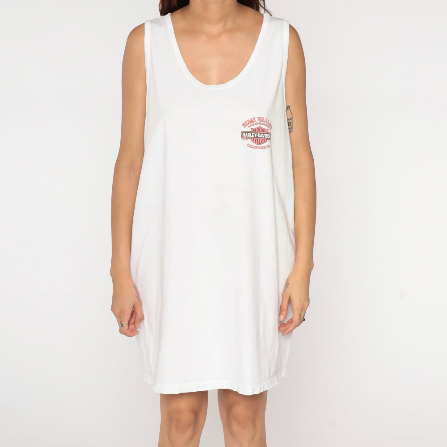 Vintage Simi Valley Harley Davidson Tank Top Dress XL
