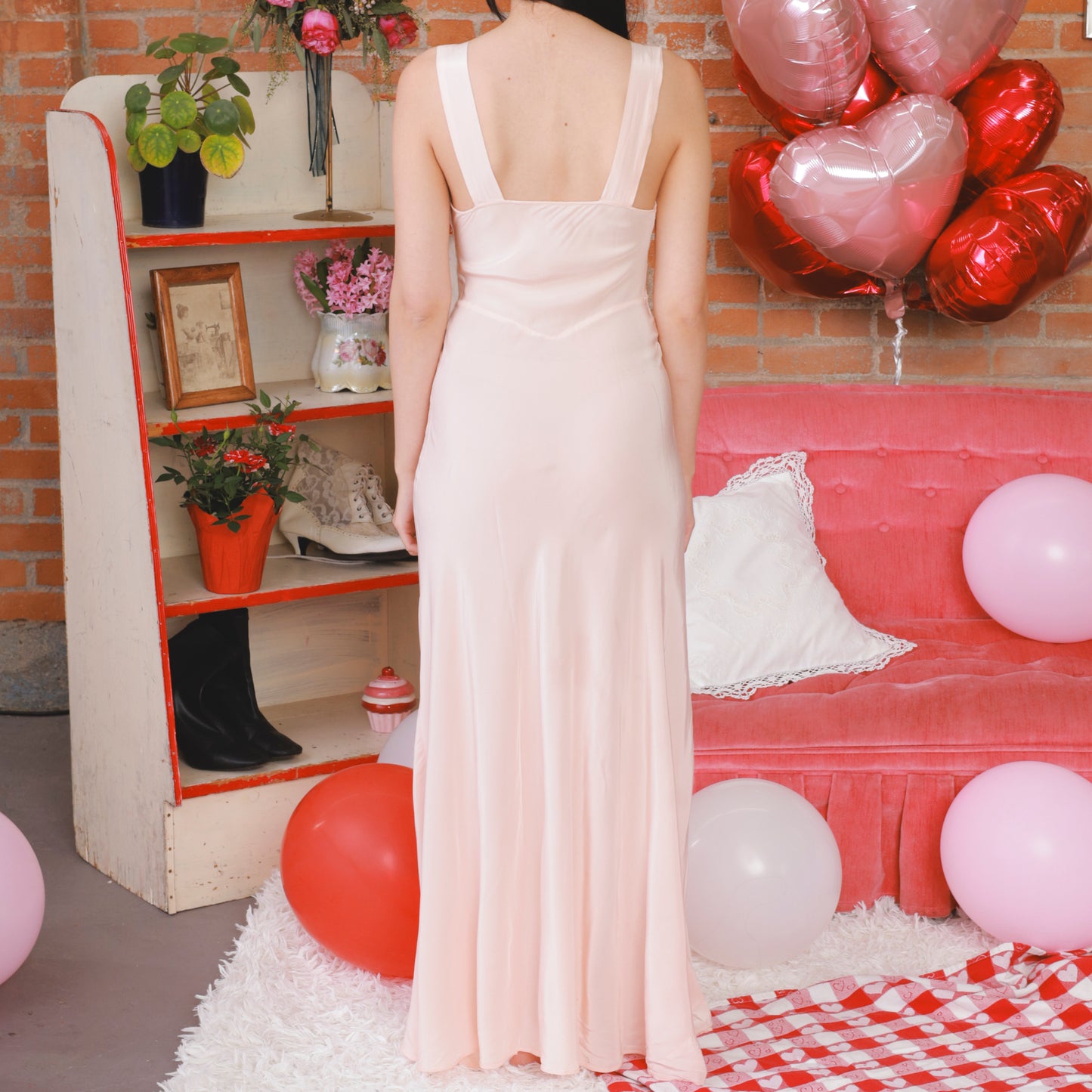 40s Slip Dress Blush Pink Lingerie