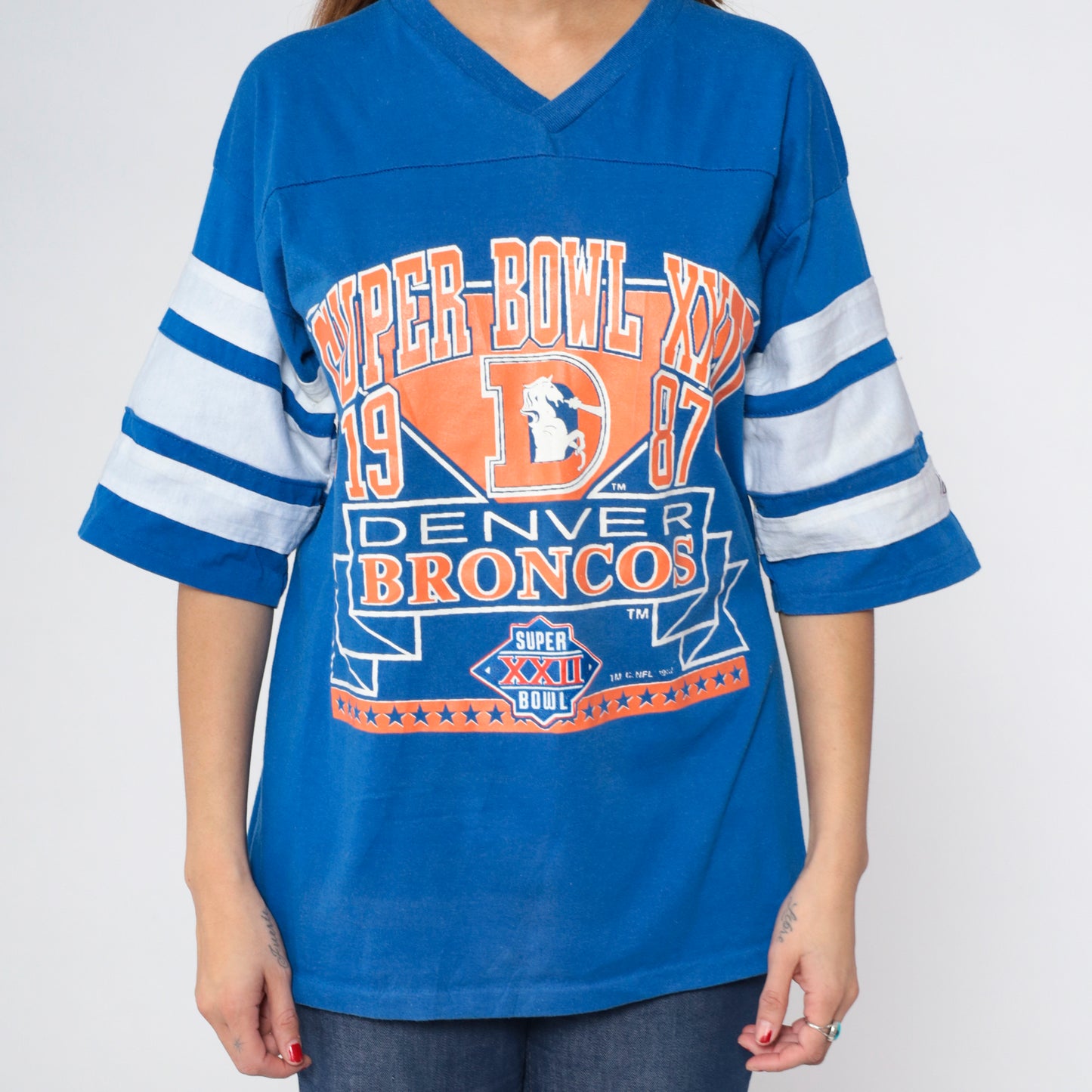 1987 Denver Broncos Super Bowl T-Shirt S