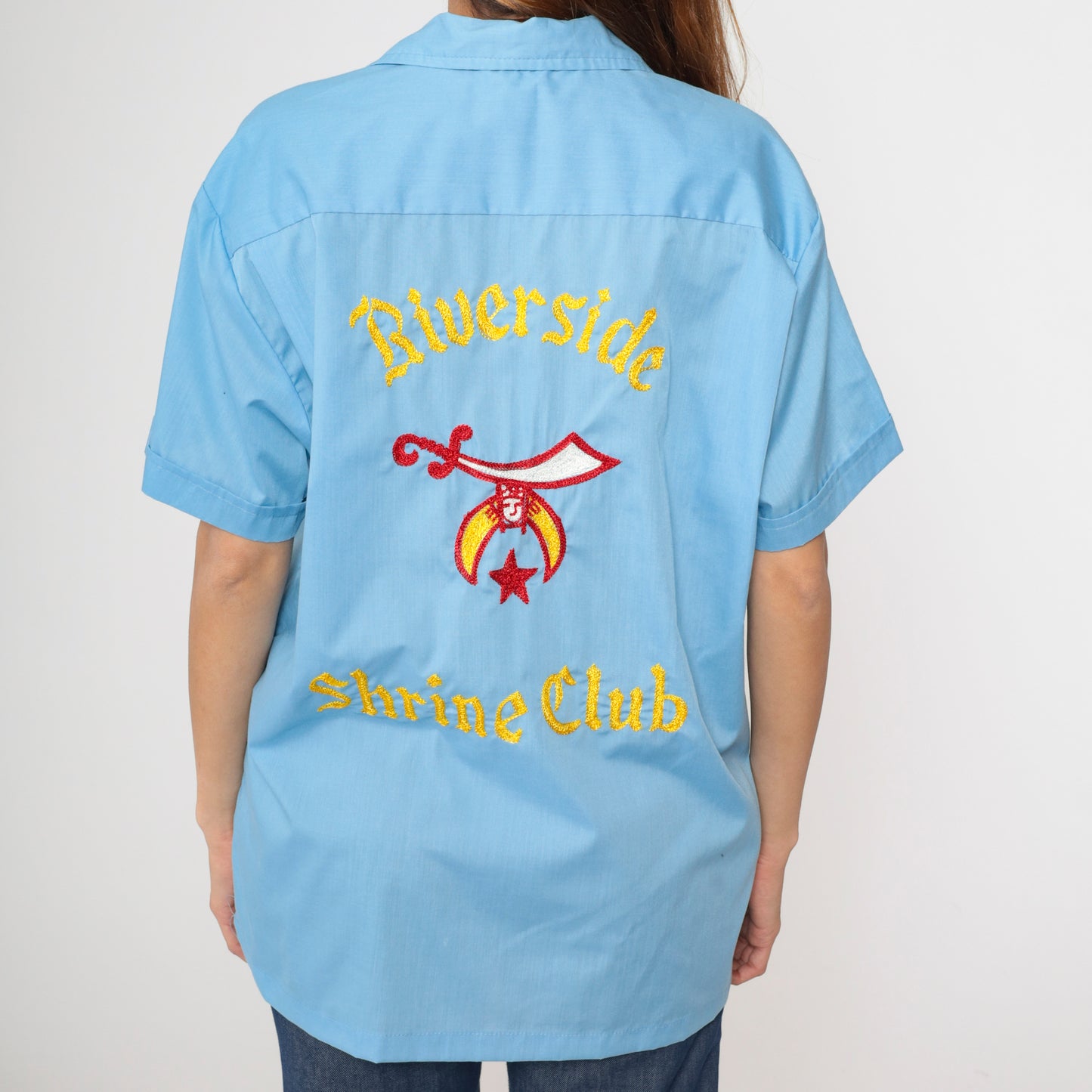 Vintage Shrine Club Bowling Shirt Men's L