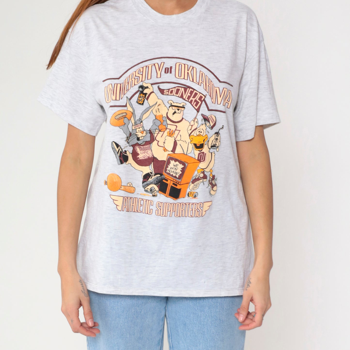 Vintage 90s Oklahoma Sooners Sports T-Shirt L