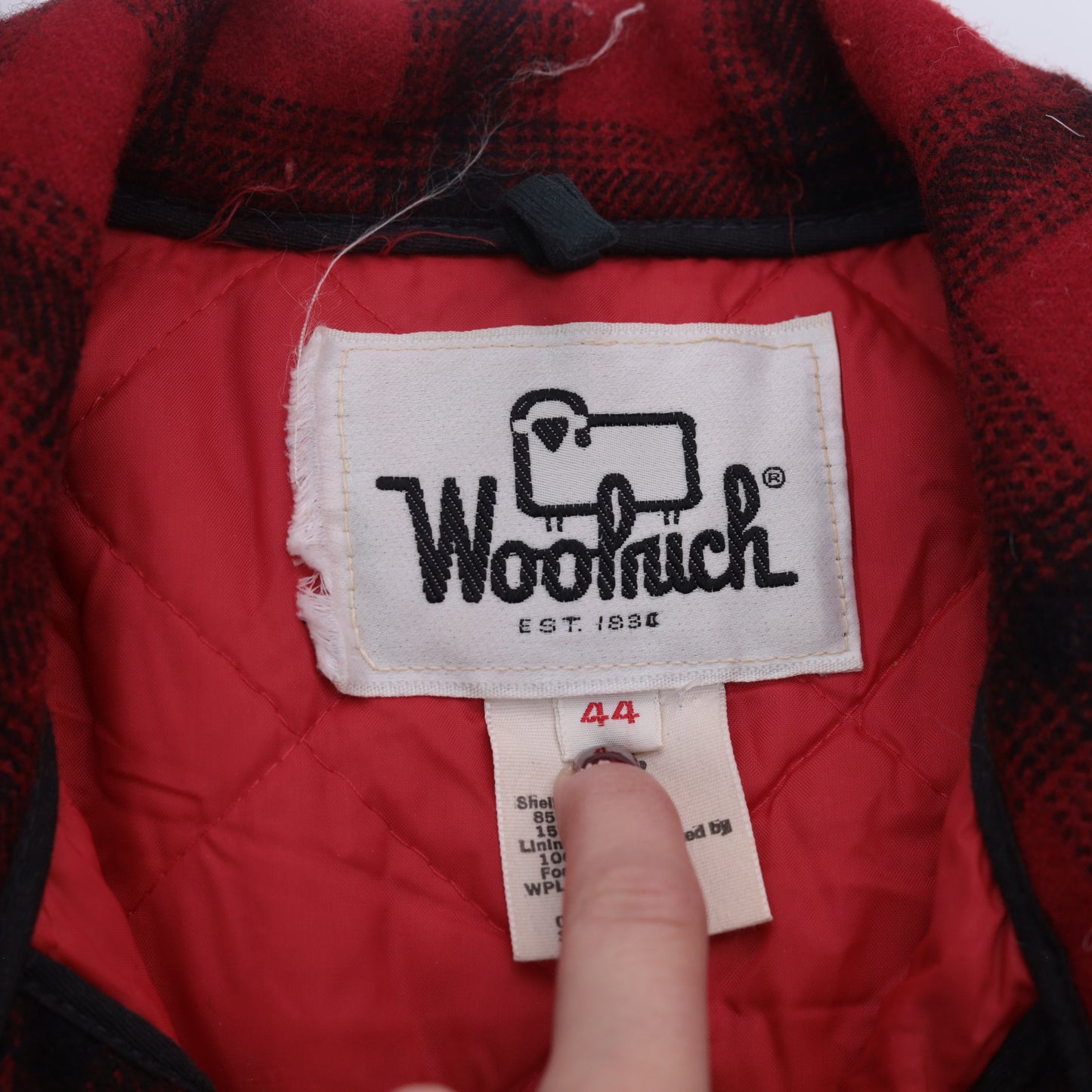 Vintage Woolrich Plaid Hunting Jacket Men's 44