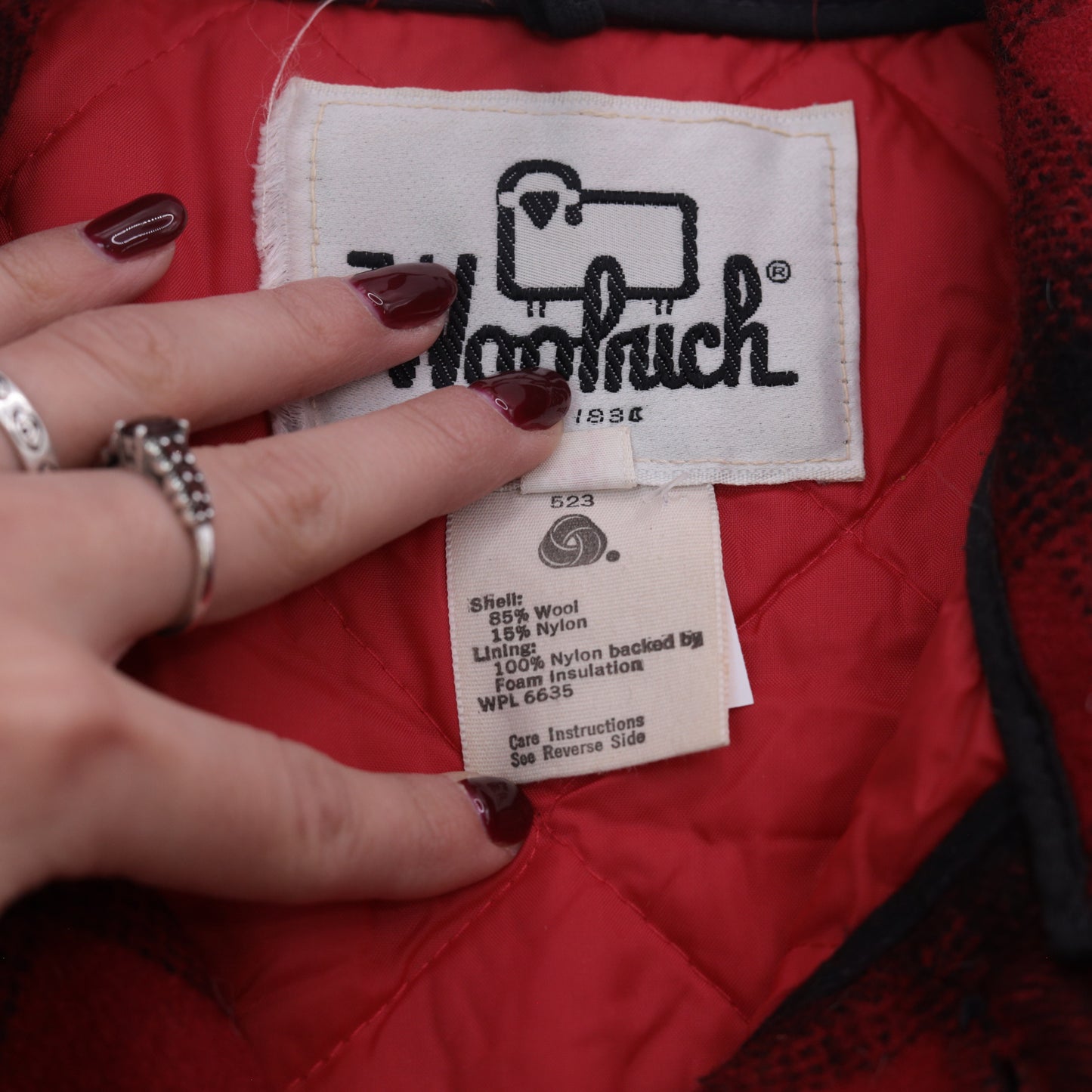 Vintage Woolrich Plaid Hunting Jacket Men's 44