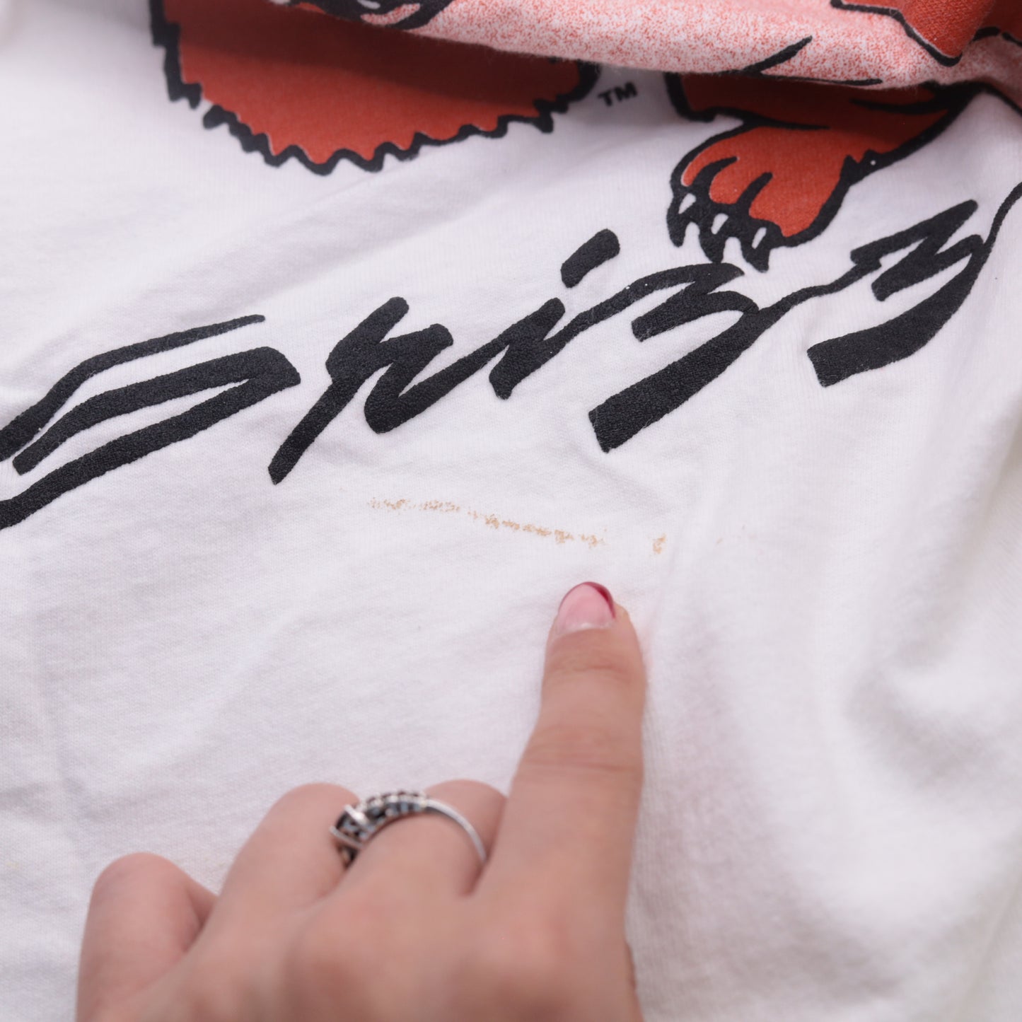 90s Montana Grizzlies Shirt White Bear Graphic Tee M