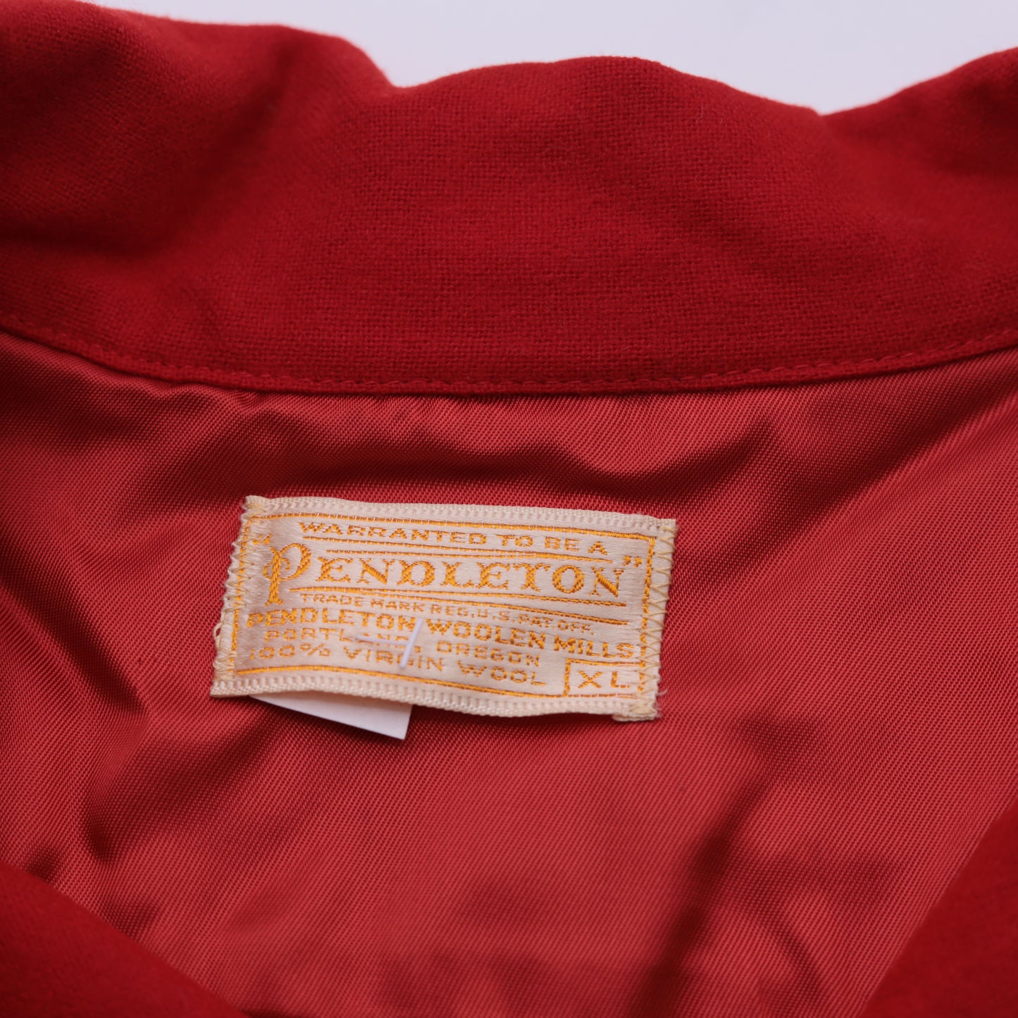 Vintage Red Pendleton Wool Shirt Men's XL