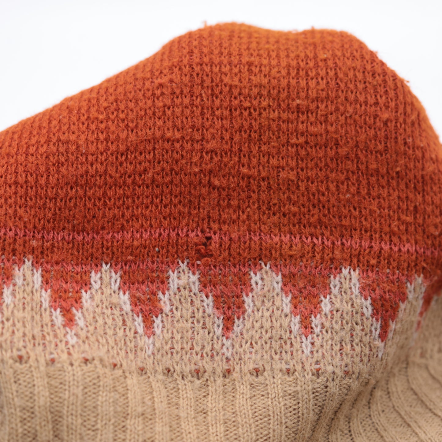 Vintage 70s Nordic Sweater Vest S