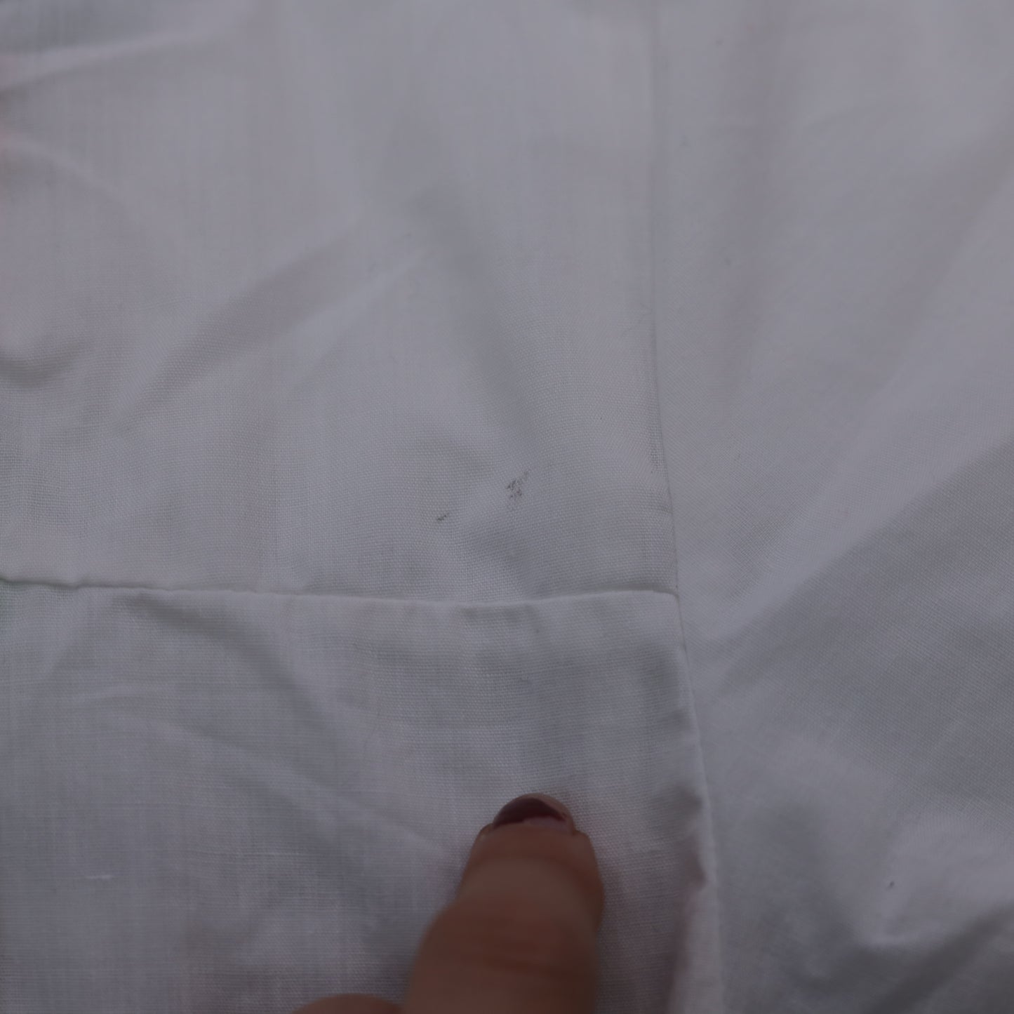 Vintage White Mexican Embroidered Dress M