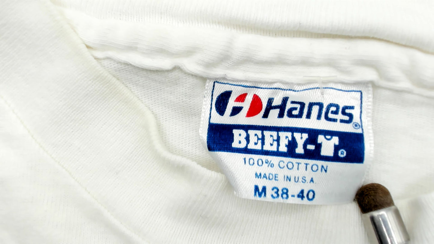 Pearl Harbor Tee 90s White Cotton T-shirt Hanes Graphic SOAR Troubleshooters Hawaii Tropical Crew Neck Camp Shirt Vintage Medium M