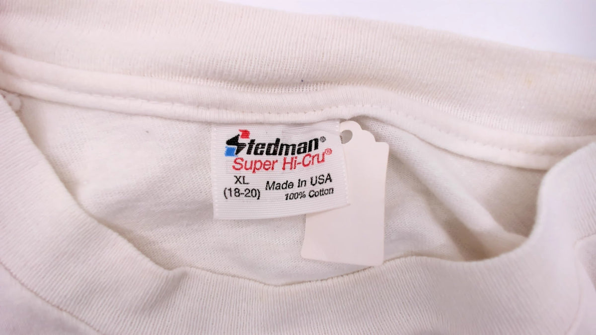 80s Stedman California Grapevine Graphic Tee White Purple Raisin Print Small