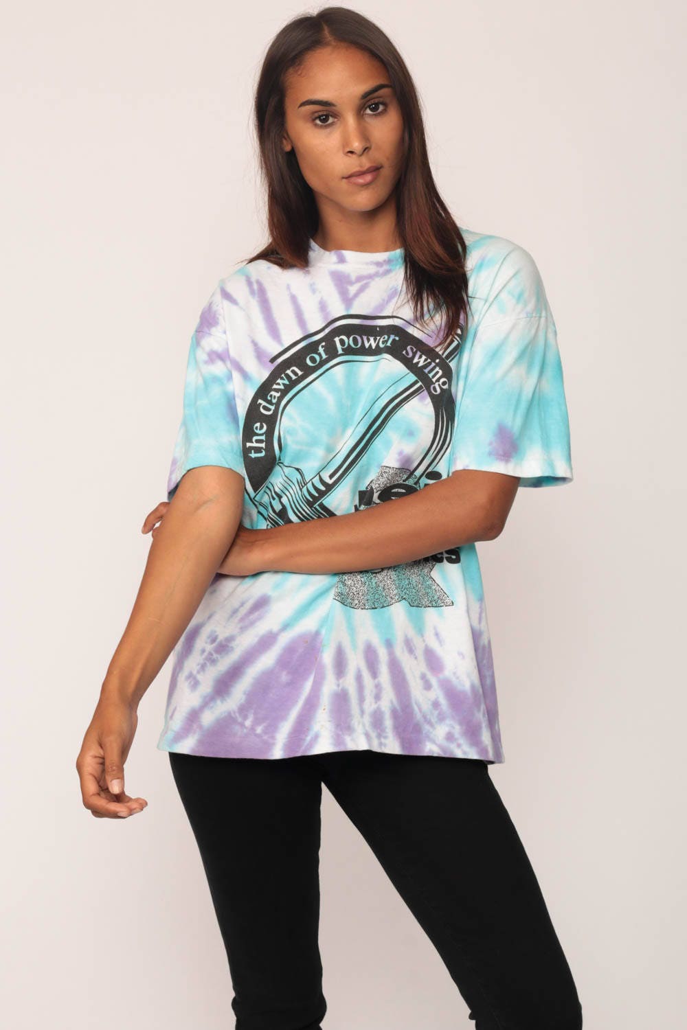 Neil Young Sponsored by Nobody 1988 Tour Tie Dye T-Shirt Large