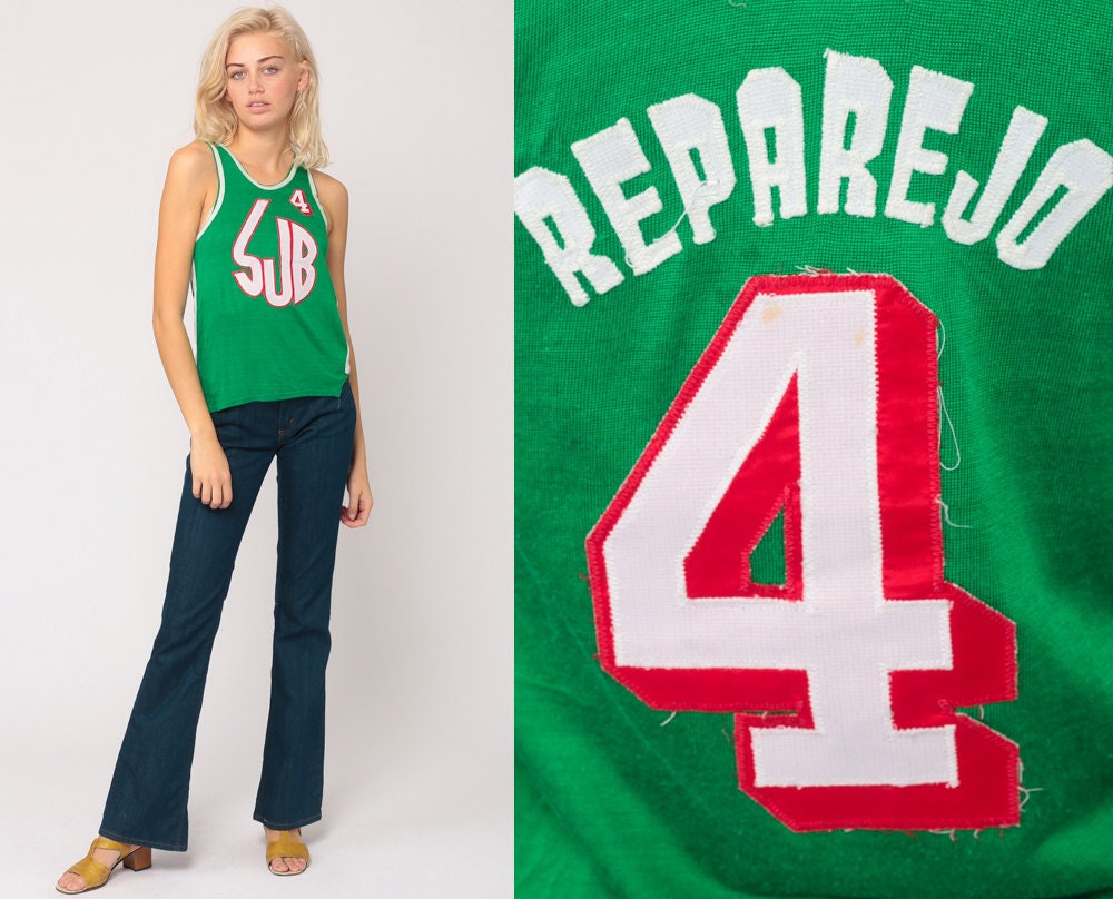 70s Basketball Jersey Number 4 SUB Tank Top Extra Small XS