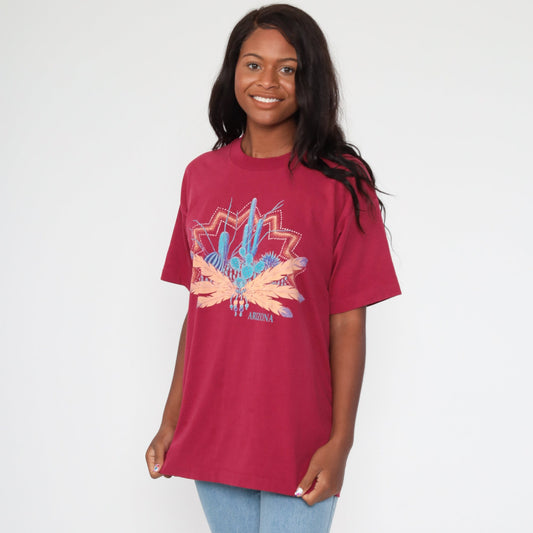 90s Arizona Cactus Desert Saguaro Graphic T-Shirt Extra Large XL