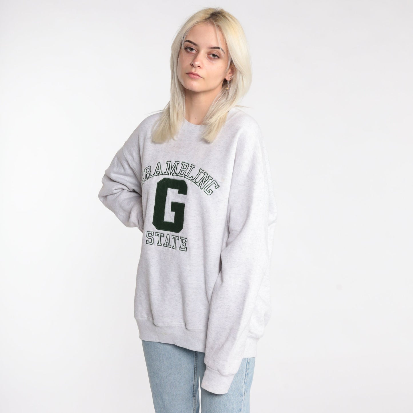 90s Grambling State University Louisiana Graphic Sweatshirt Large
