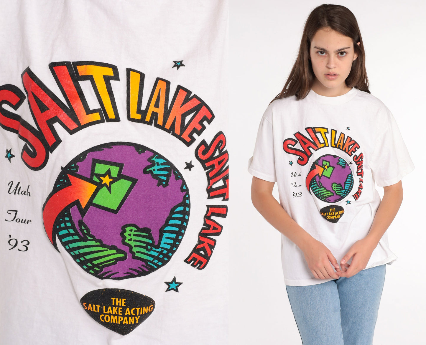 90s Salt Lake Acting Company Graphic Tee Utah Single Stitch Medium