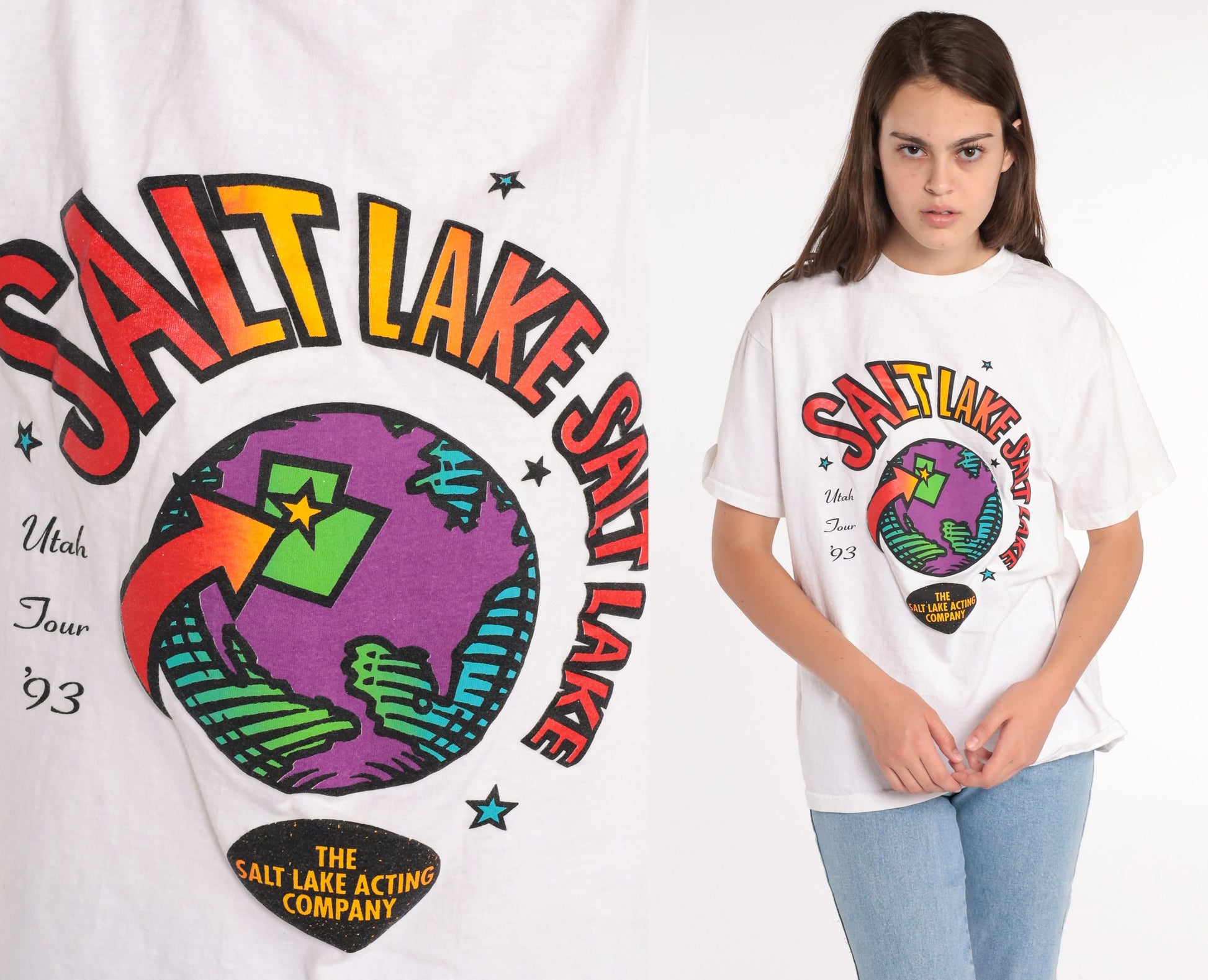 90s Salt Lake Acting Company Graphic Tee Utah Single Stitch Medium